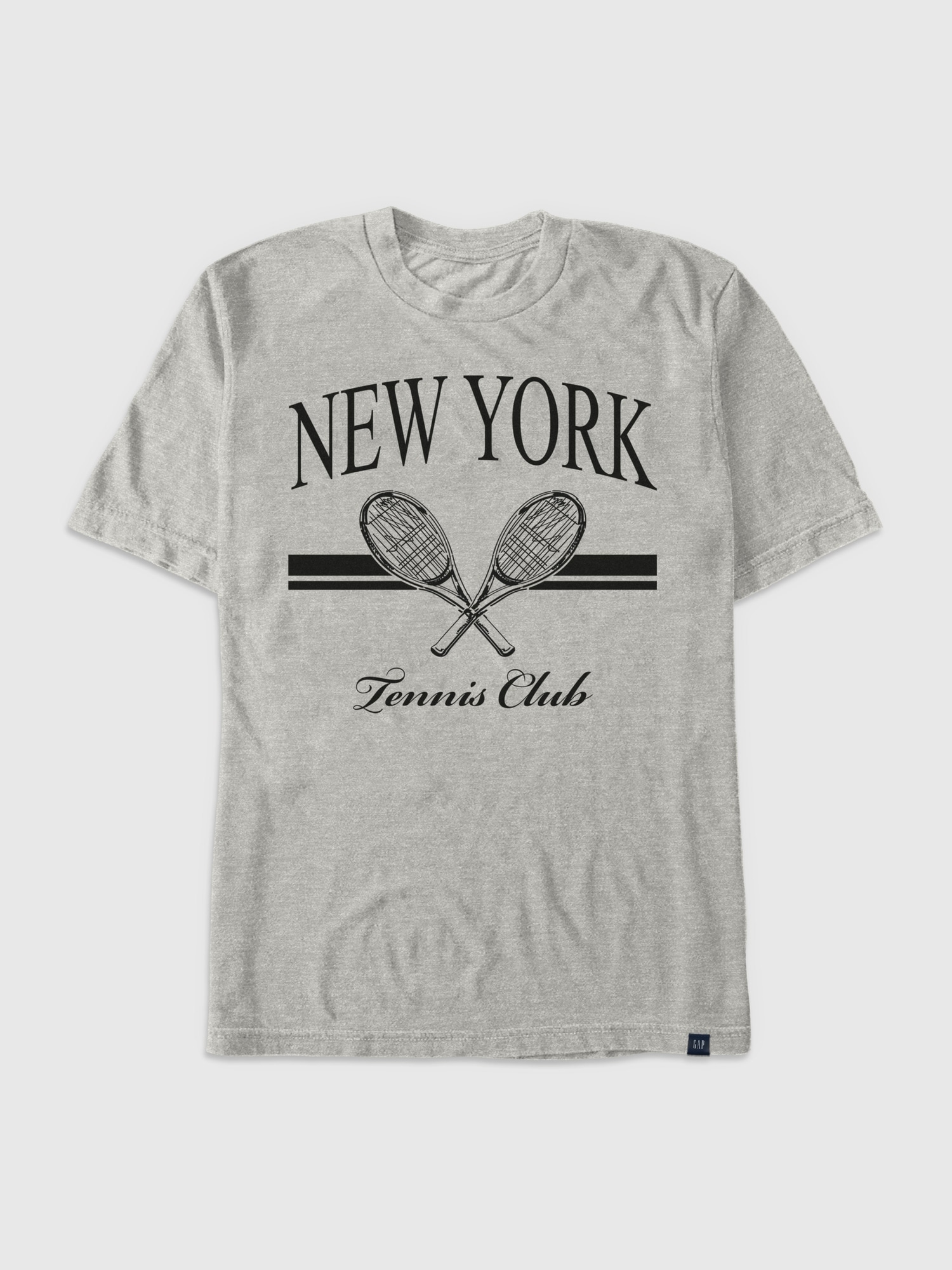 New York Tennis Club Graphic T-Shirt - Heather Gray