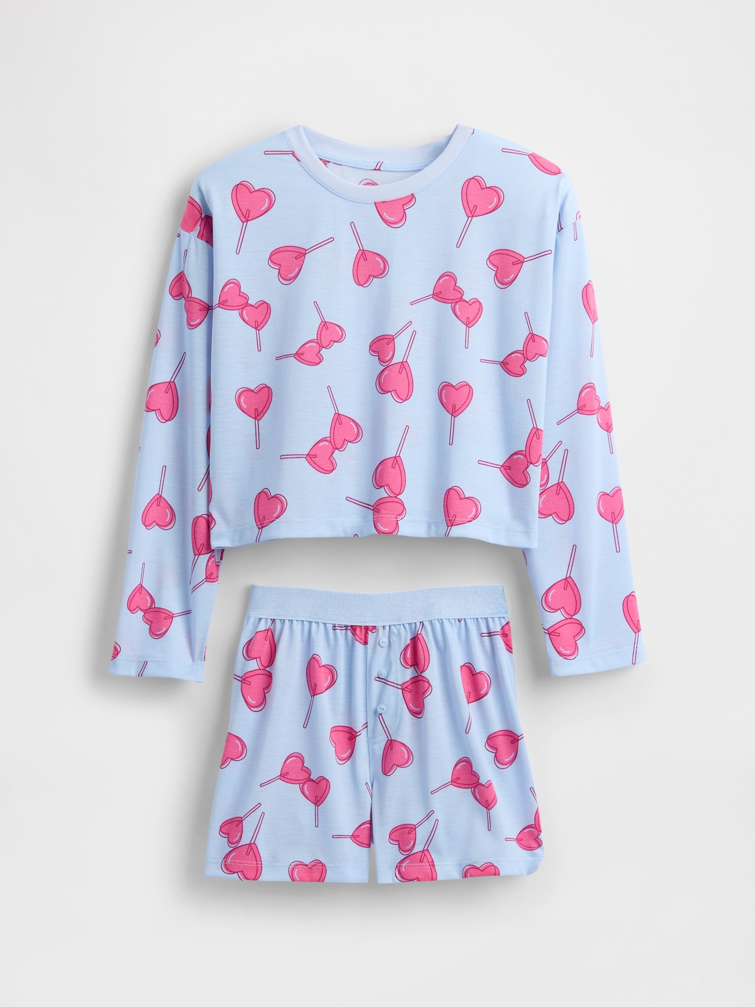 Kids Recycled PJ Short Set