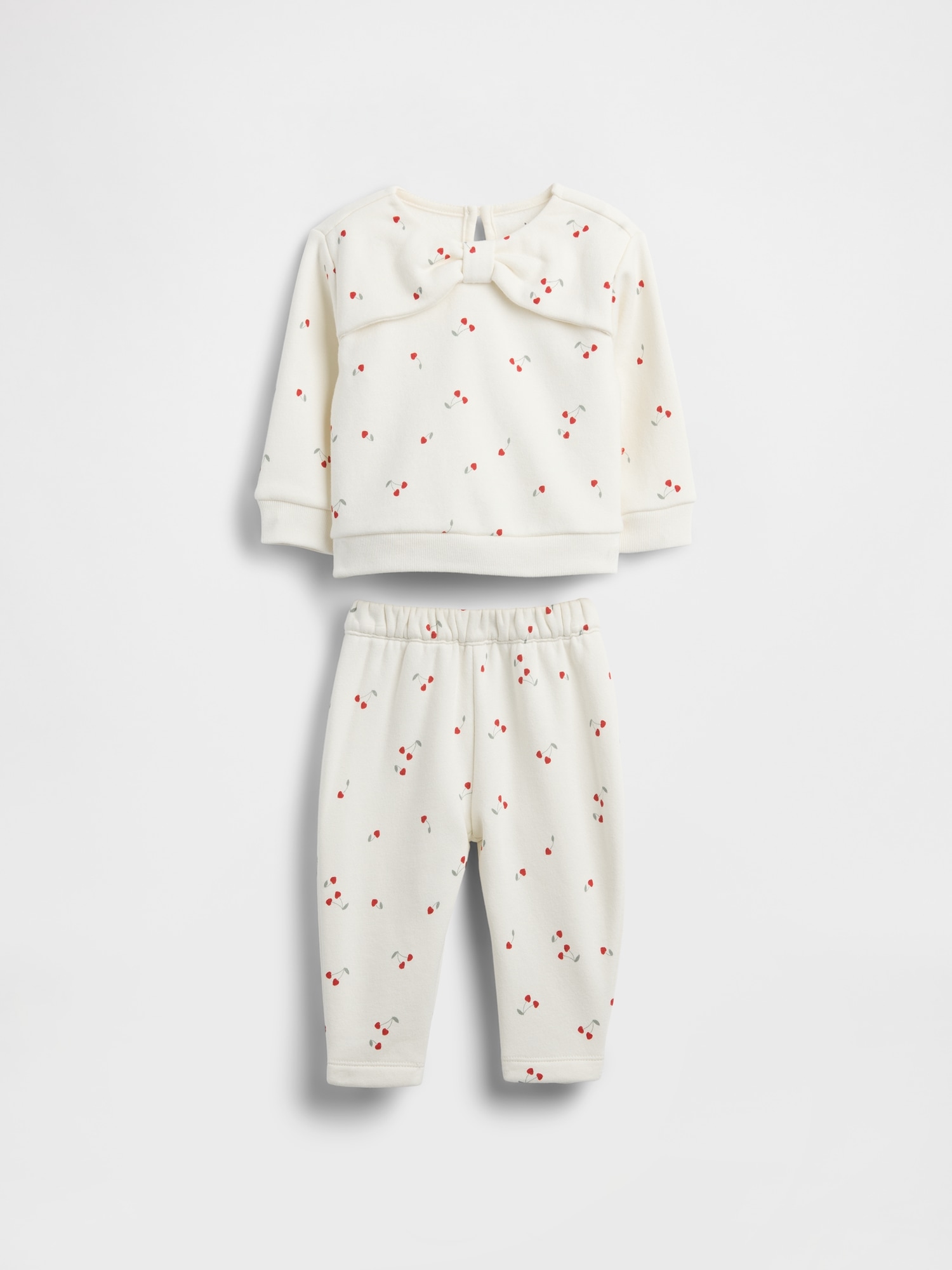 Gap Baby Vintagesoft Bow Outfit Set In White