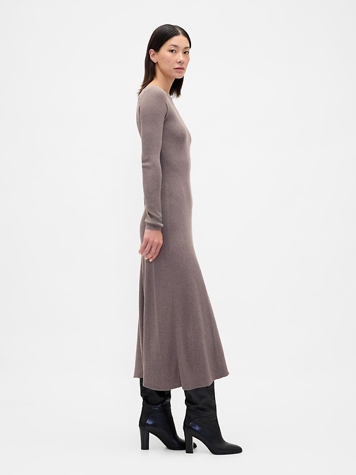 Image number 3 showing, Lightweight CashSoft Rib Maxi Sweater Dress