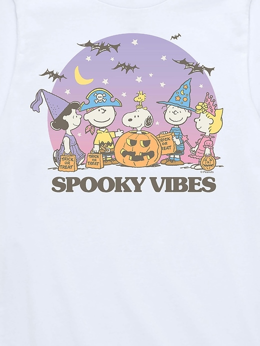 Image number 2 showing, Kids Peanuts Spooky Vibes Short Sleeve Graphic T-Shirt