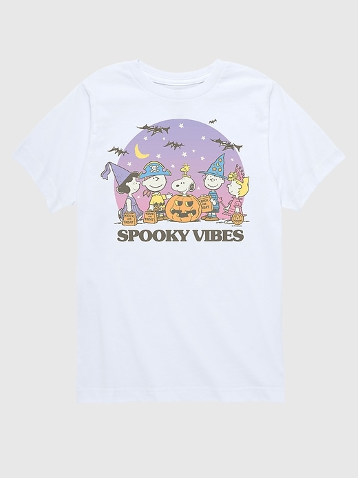 Image number 1 showing, Kids Peanuts Spooky Vibes Short Sleeve Graphic T-Shirt