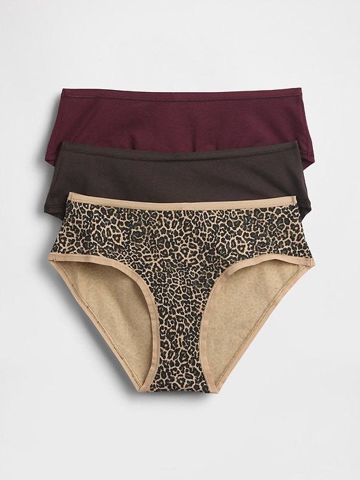Image number 2 showing, Organic Stretch Cotton Hipster (3-Pack)