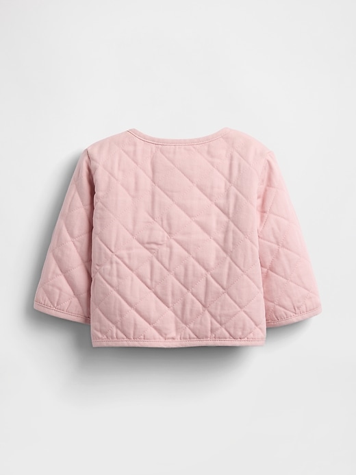 Image number 2 showing, Baby Quilted Heart Pocket Jacket