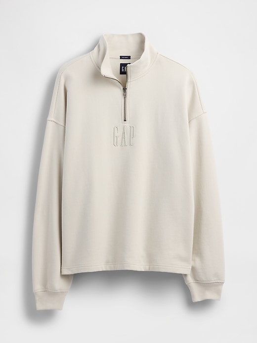 Image number 5 showing, Heavyweight Oversized Logo Half-Zip Pullover