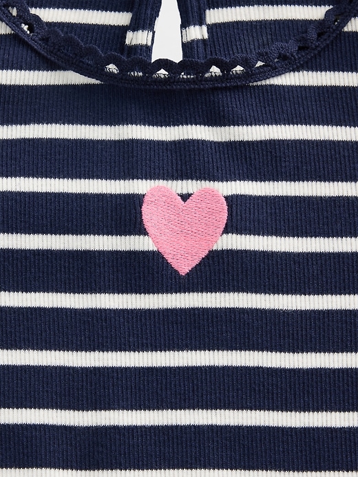 Image number 3 showing, Baby & Toddler Embroidered Graphic Rib T-Shirt