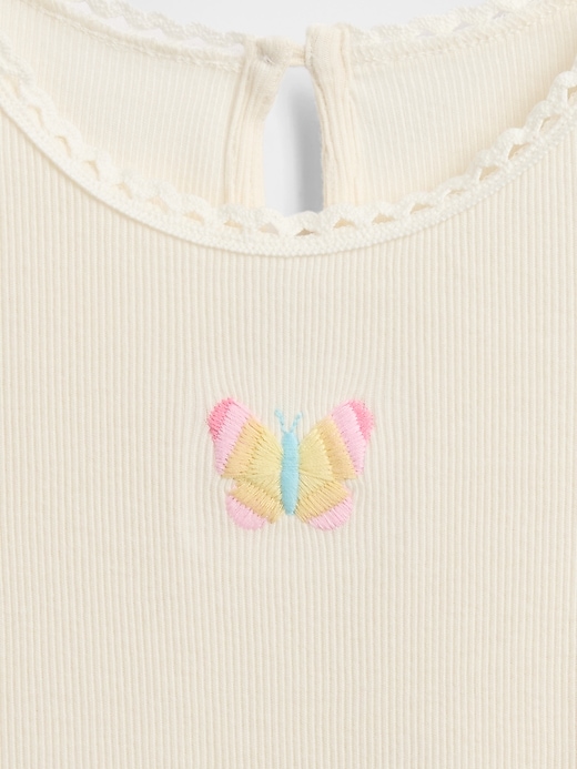 Image number 3 showing, Baby & Toddler Embroidered Graphic Rib T-Shirt