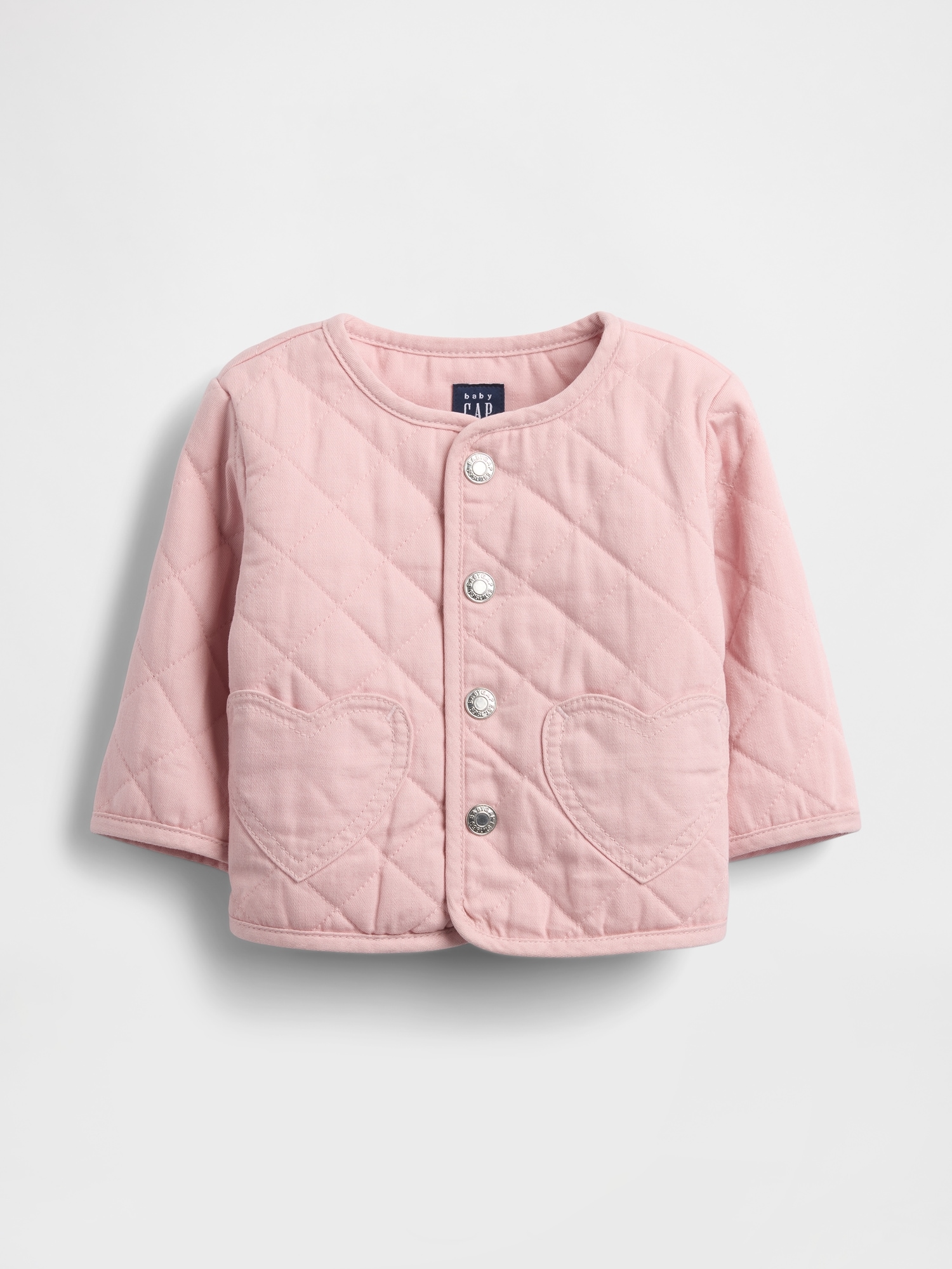 Baby Quilted Heart Pocket Jacket