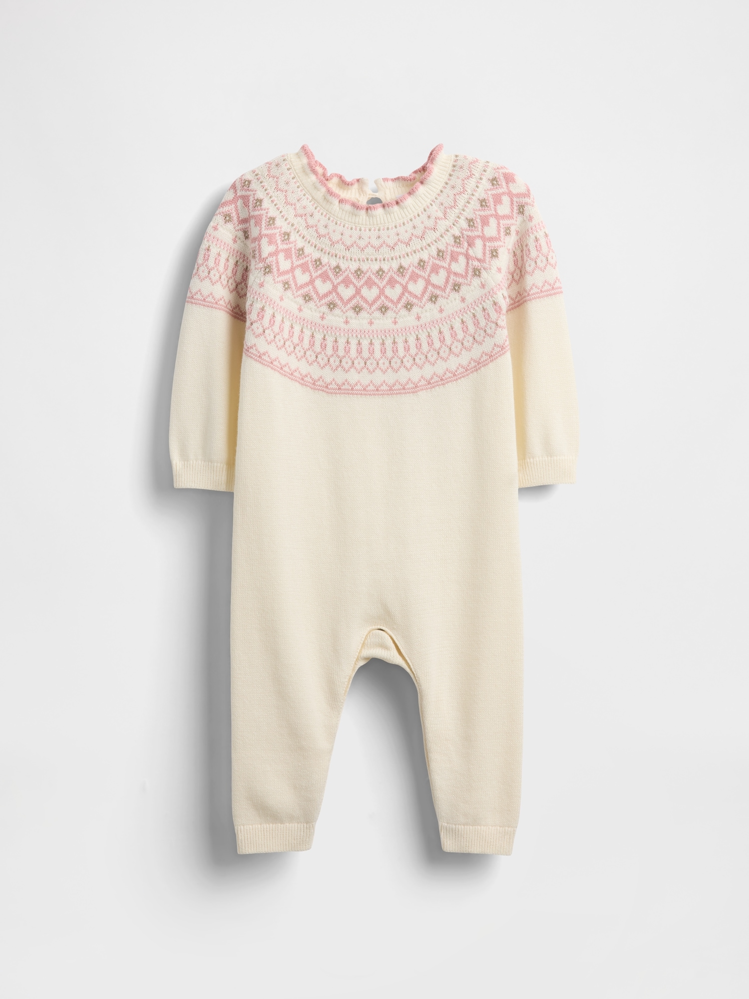 Gap Kids' Baby Fair Isle Sweater One-piece In White