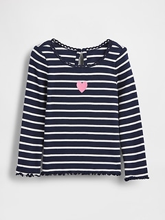 Baby & Toddler Embroidered Graphic Rib T-Shirt
