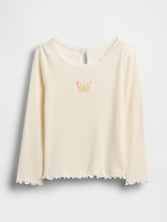 Baby & Toddler Embroidered Graphic Rib T-Shirt