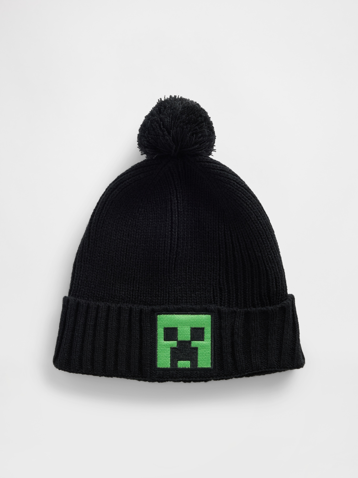 Kids Minecraft Beanie - Black