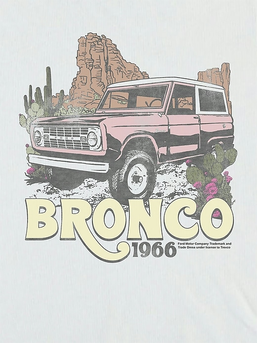Image number 3 showing, Ford Bronco Desert 1966 Crop T-Shirt