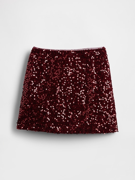 Image number 1 showing, Kids Sequin Mini Skirt