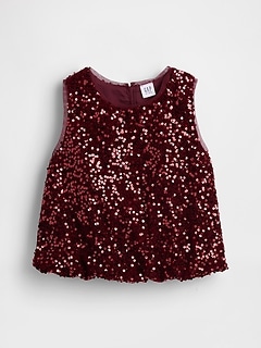 Kids Sequin Bubble Top
