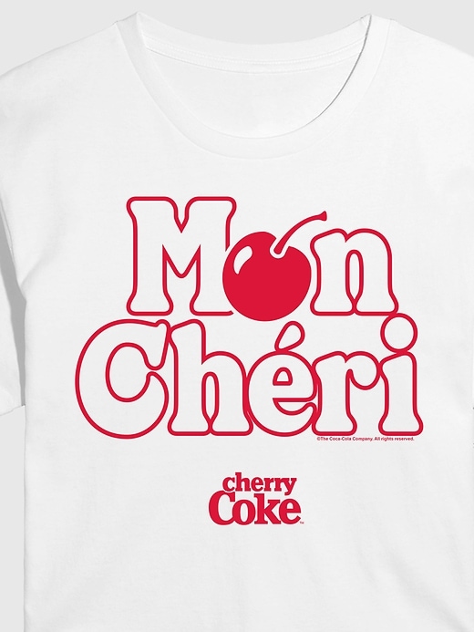 Image number 2 showing, Cherry Coke Mon Cheri Cropped Graphic Tee