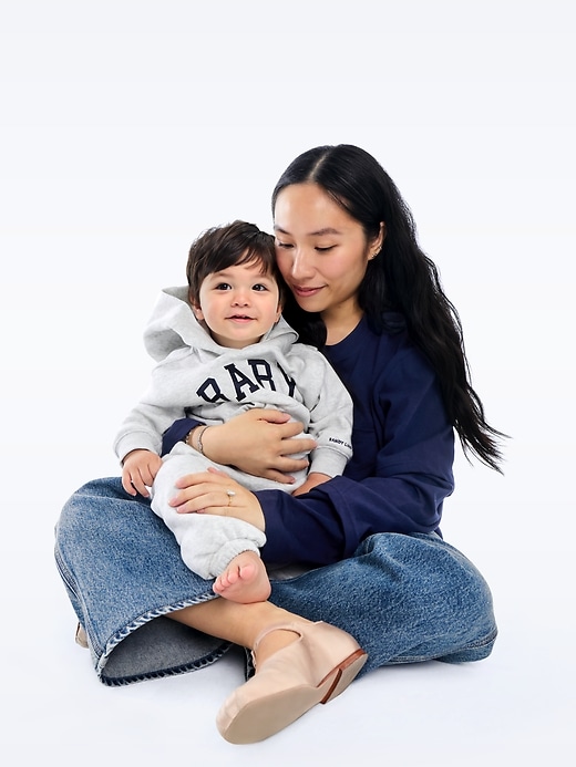 Image number 7 showing, Gap × Sandy Liang Baby & Toddler VintageSoft Logo Hoodie
