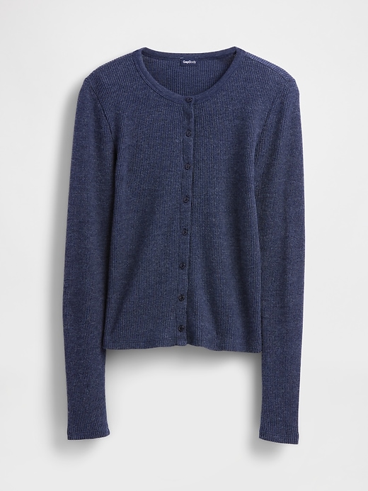 Image number 5 showing, Waffle PJ Cardigan