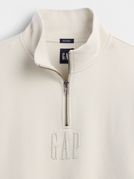 Image number 4 showing, Heavyweight Oversized Logo Half-Zip Pullover