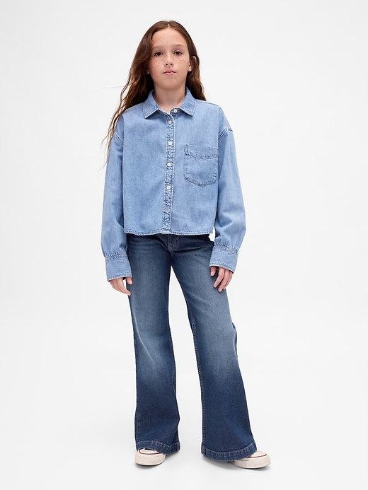 Image number 1 showing, Kids Low Rise Relaxed Flare Jeans