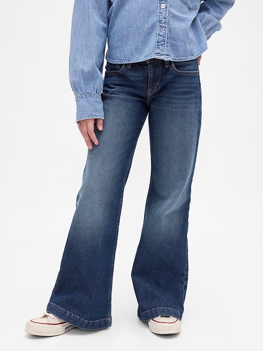 Image number 3 showing, Kids Low Rise Relaxed Flare Jeans