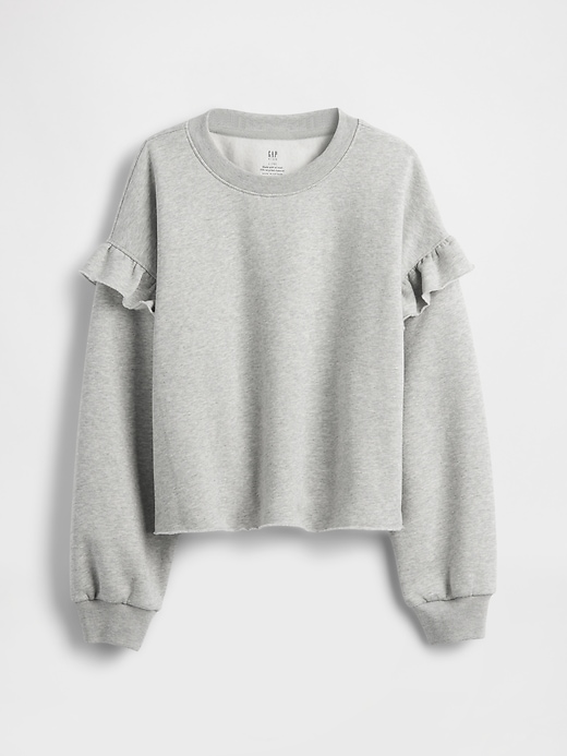 Image number 2 showing, Kids VintageSoft Ruffle Sweatshirt