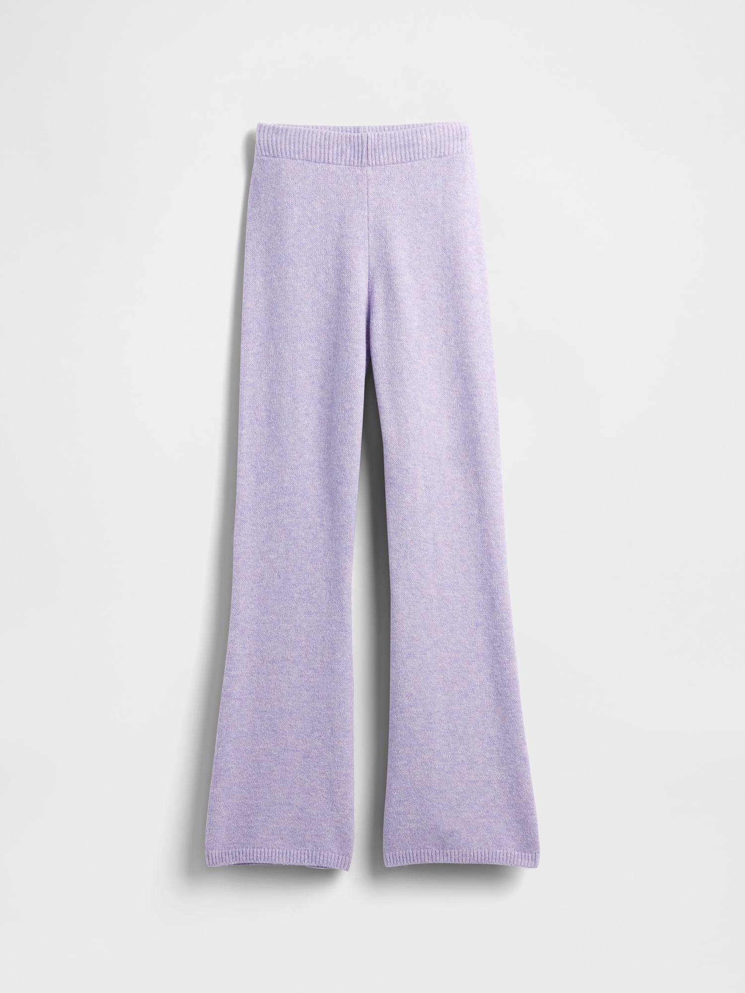 Kids CashSoft Flare Sweater Pants - Purple Heather