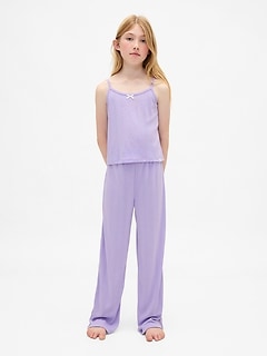 Kids Recycled Pointelle Tank PJ Set