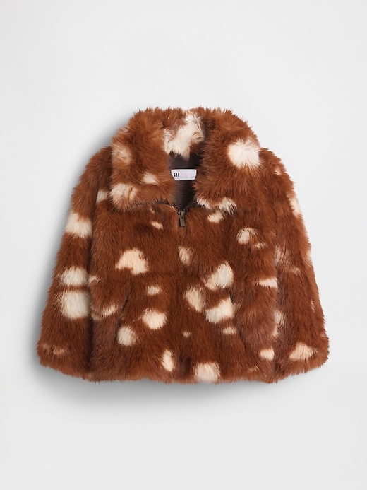 Image number 2 showing, Gap × Sandy Liang Baby & Toddler Spotted Vegan Fur Half-Zip Pullover