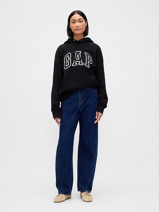 Image number 6 showing, Extra Heavyweight French Terry Oversized Logo Hoodie