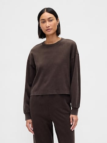 Organic Cotton VintageSoft Crop Sweatshirt