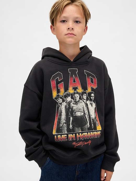Image number 1 showing, Stranger Things Kids VintageSoft Graphic Hoodie