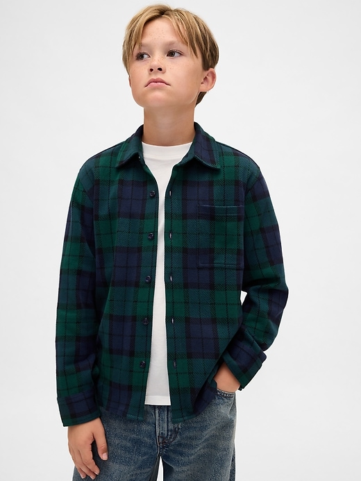 Image number 1 showing, Kids Plaid Button-Front Shirt