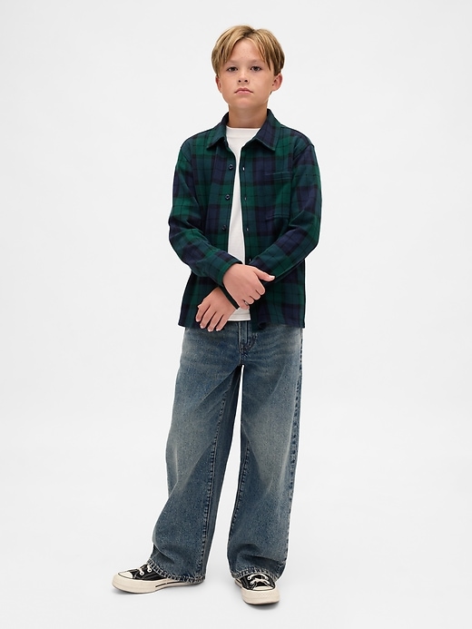 Image number 4 showing, Kids Plaid Button-Front Shirt