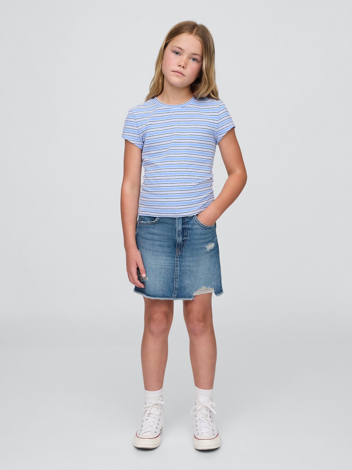 Gap Kids High Rise Denim Skirt