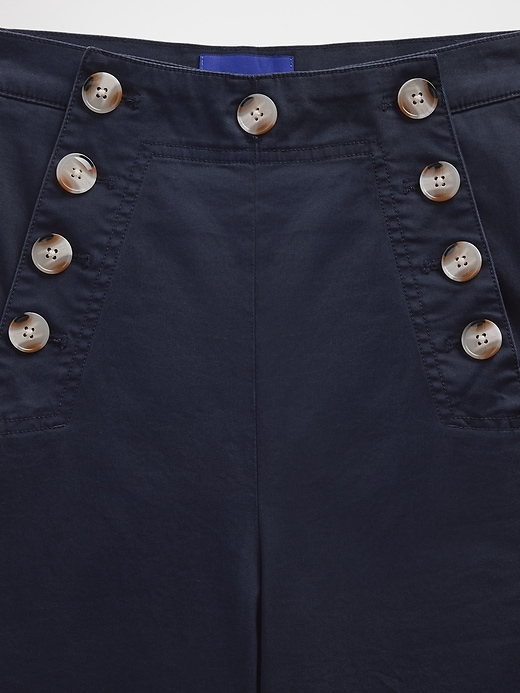 Image number 5 showing, GapStudio High Rise Twill Sailor Pants