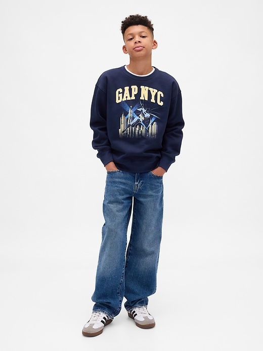 Image number 4 showing, Kids VintageSoft Batman Graphic Logo Sweatshirt