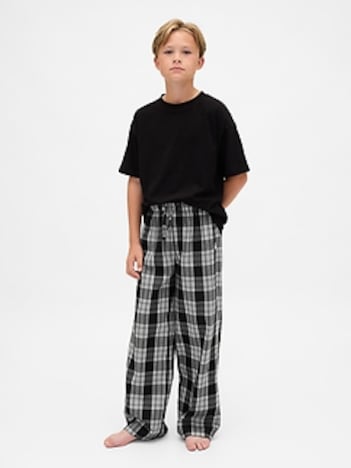 Gap × Disney Tim Burton’s The Nightmare Before Christmas Kids Skull Flannel PJ Pants
