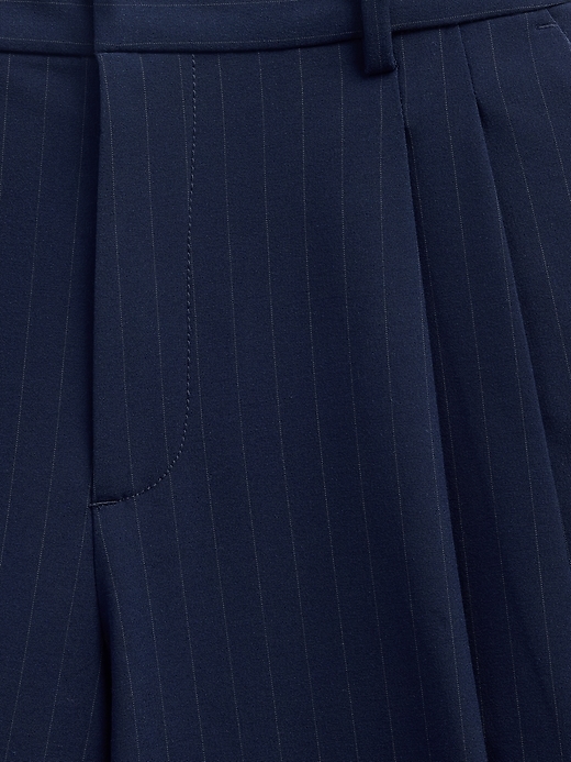 Image number 5 showing, GapStudio Mid Rise Pleated Baggy Trousers