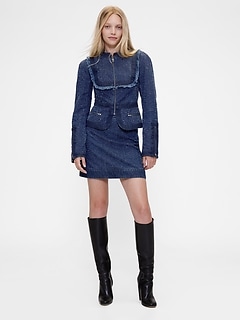 GapStudio Denim Tweed Mini Skirt