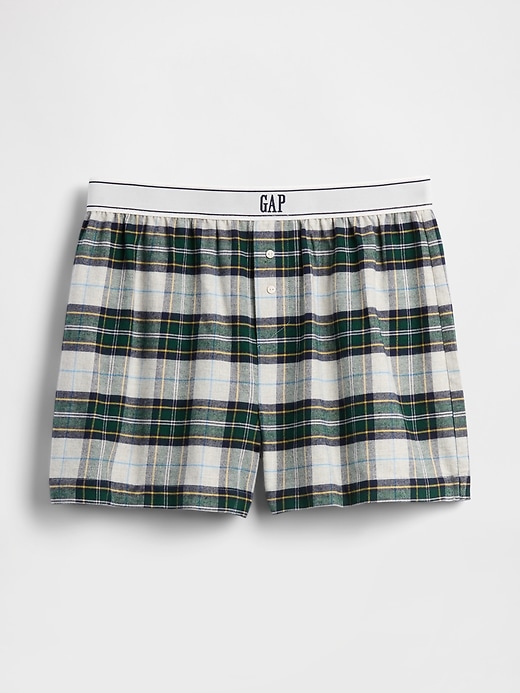 Image number 6 showing, Logo Flannel Boxer Shorts