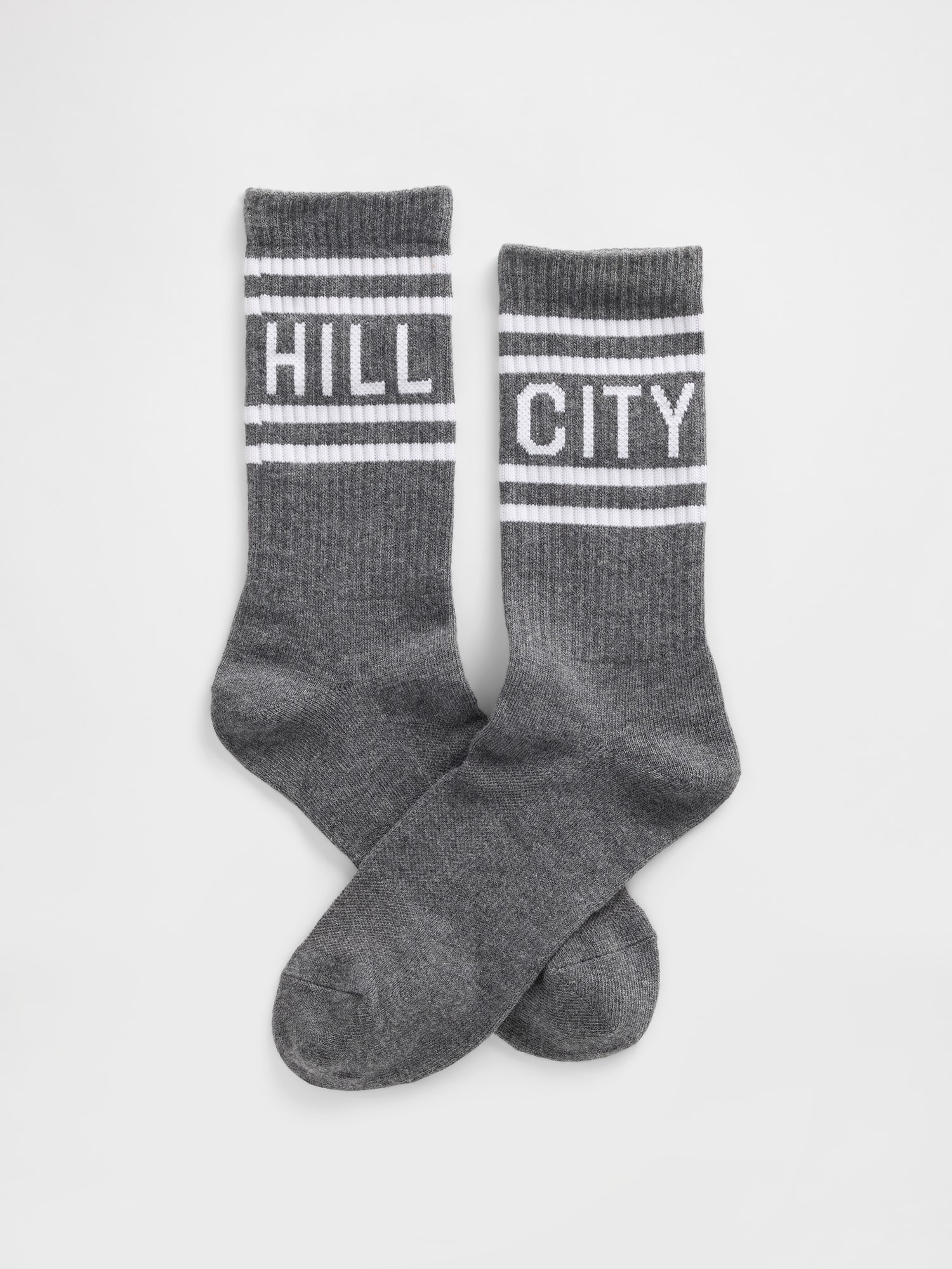Hill City Crew Socks - Dark Grey