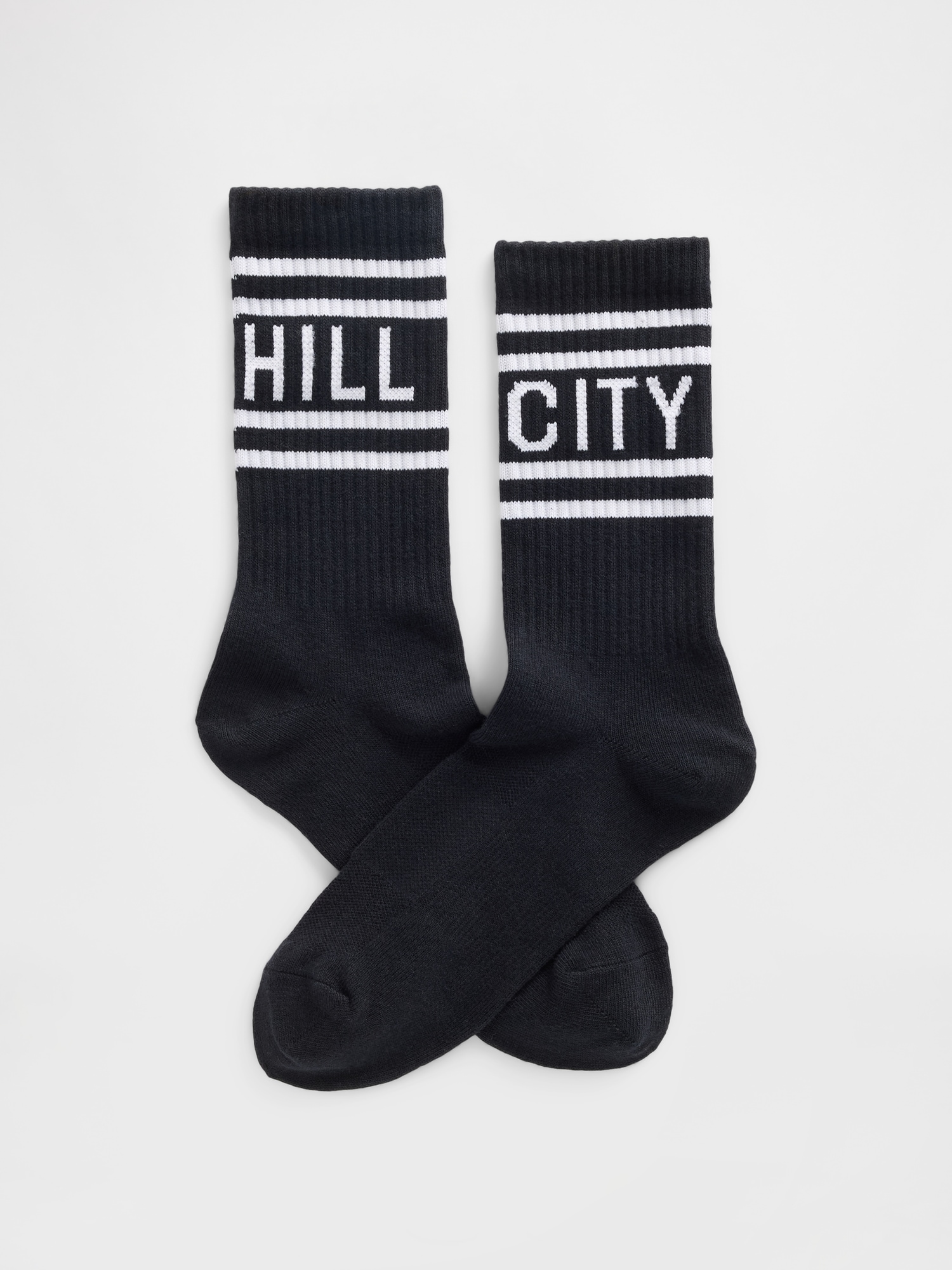 Hill City Crew Socks - True Black