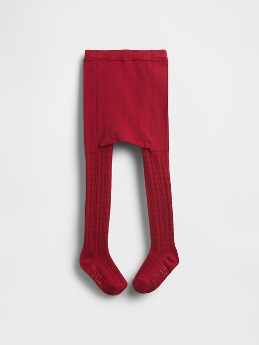 Image number 1 showing, Baby & Toddler Cable-Knit Tights