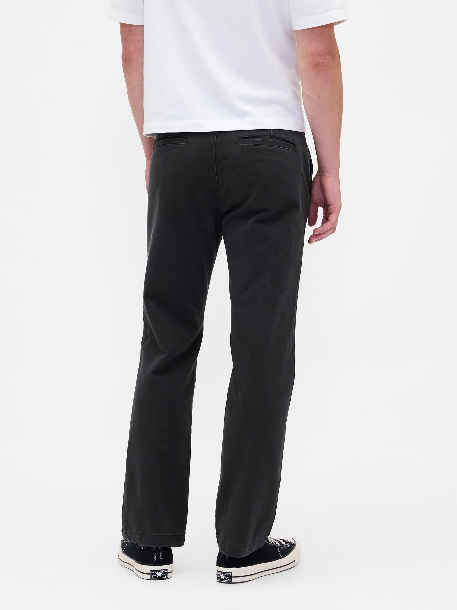 Мужские брюки Gap Heavyweight Twill Relaxed Straight Khakis — фото 4