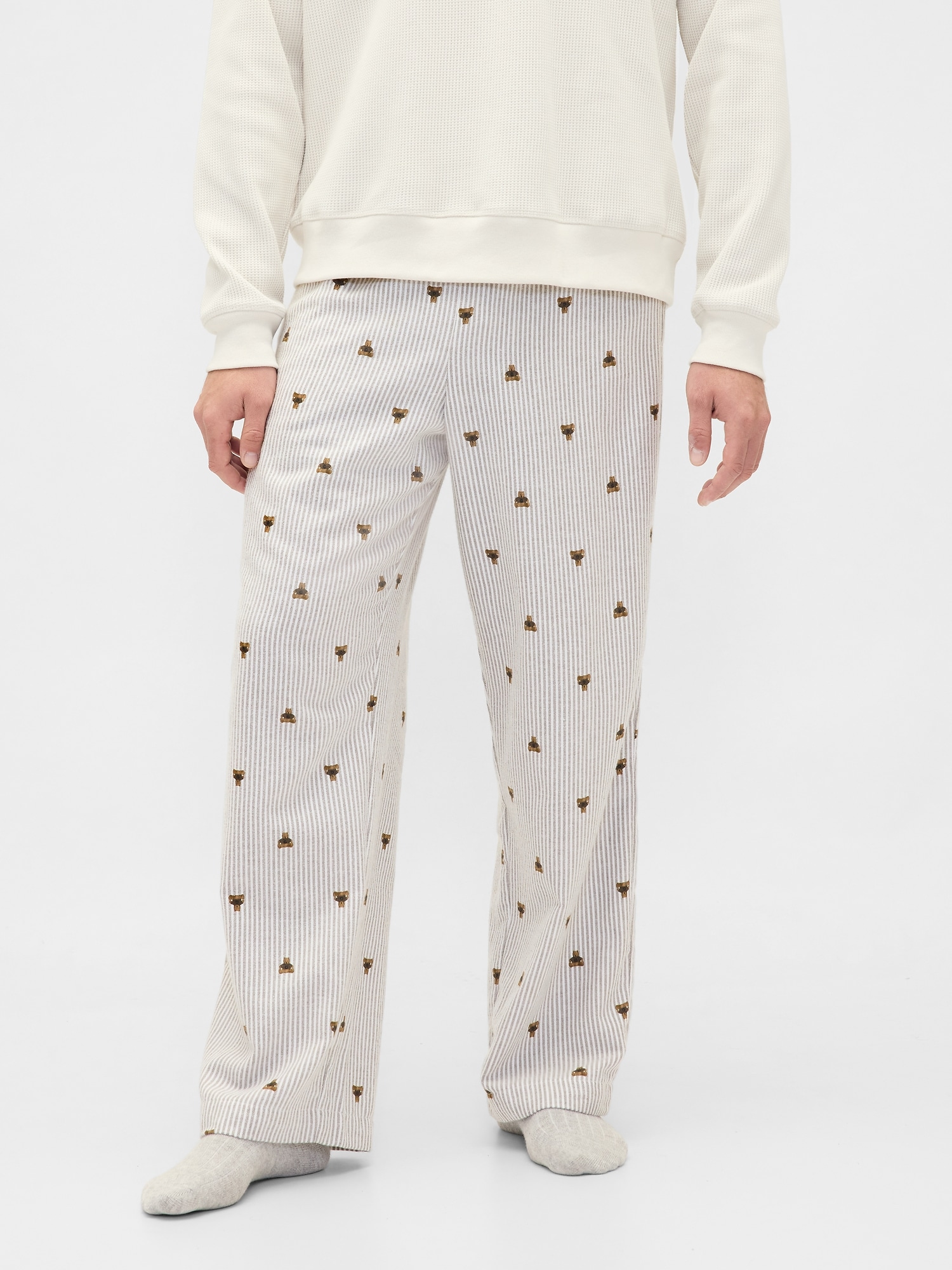 Adult Softest Flannel PJ Pants - Brannan Bear Brown