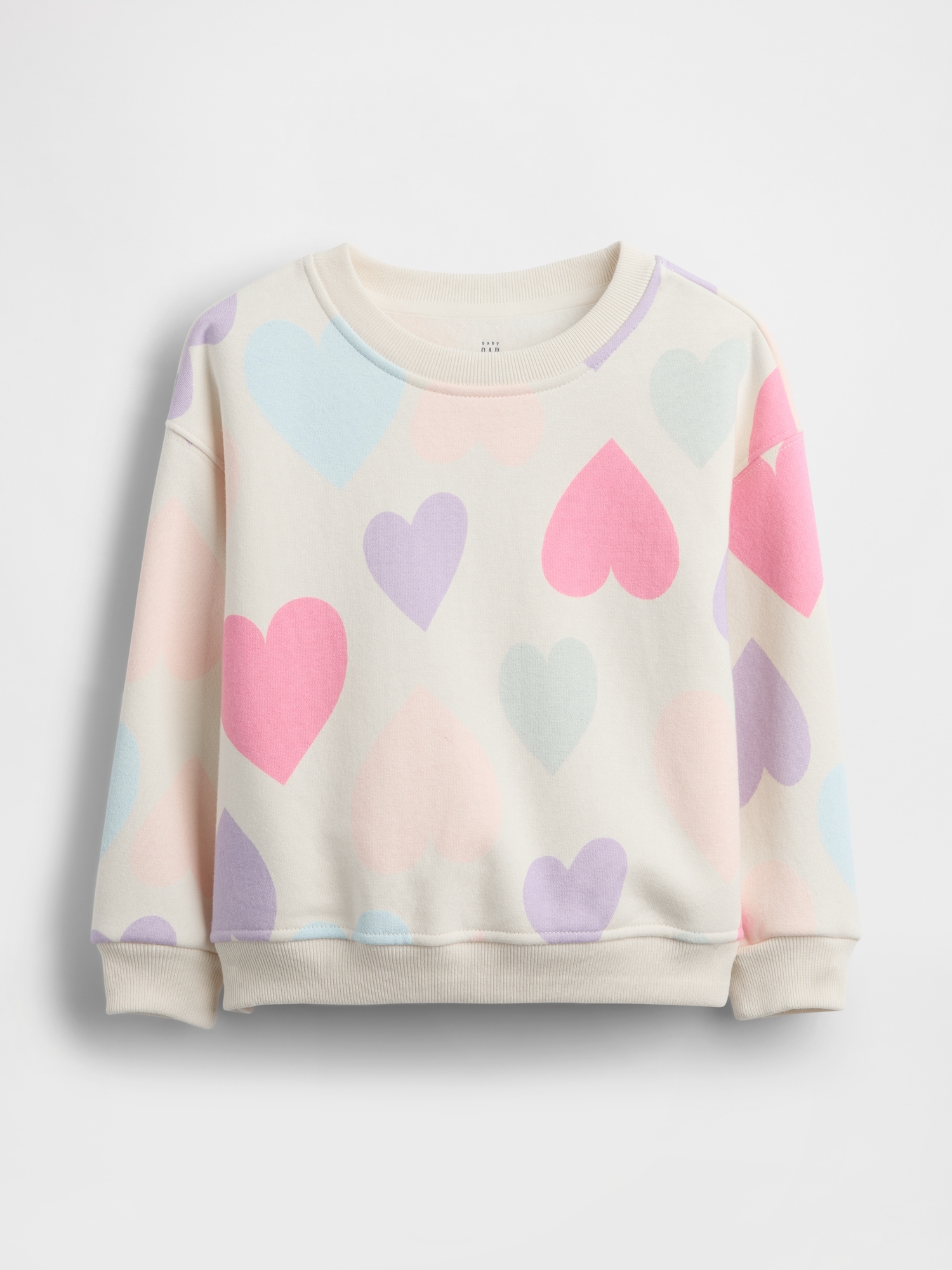 Baby & Toddler VintageSoft Sweatshirt - Pink Hearts