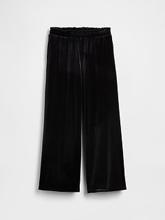 Kids Velvet Wide-Leg Pants