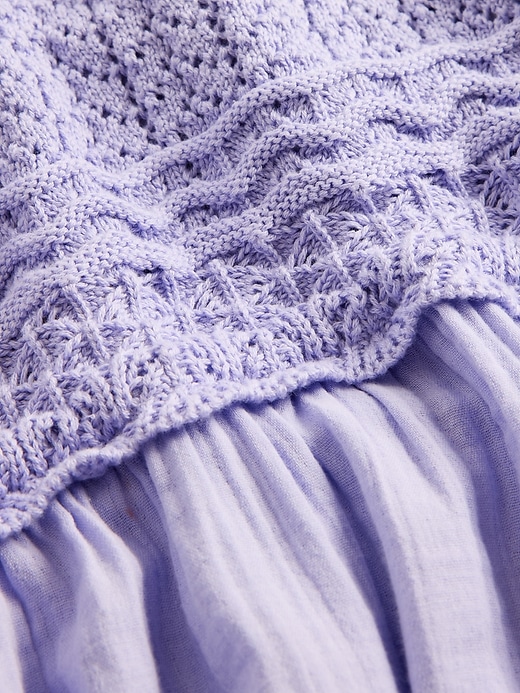 Image number 4 showing, Kids Racerback Crochet Tank Dress