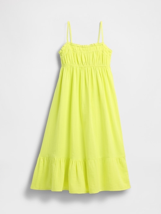 Kids Crinkle Gauze Midi Dress